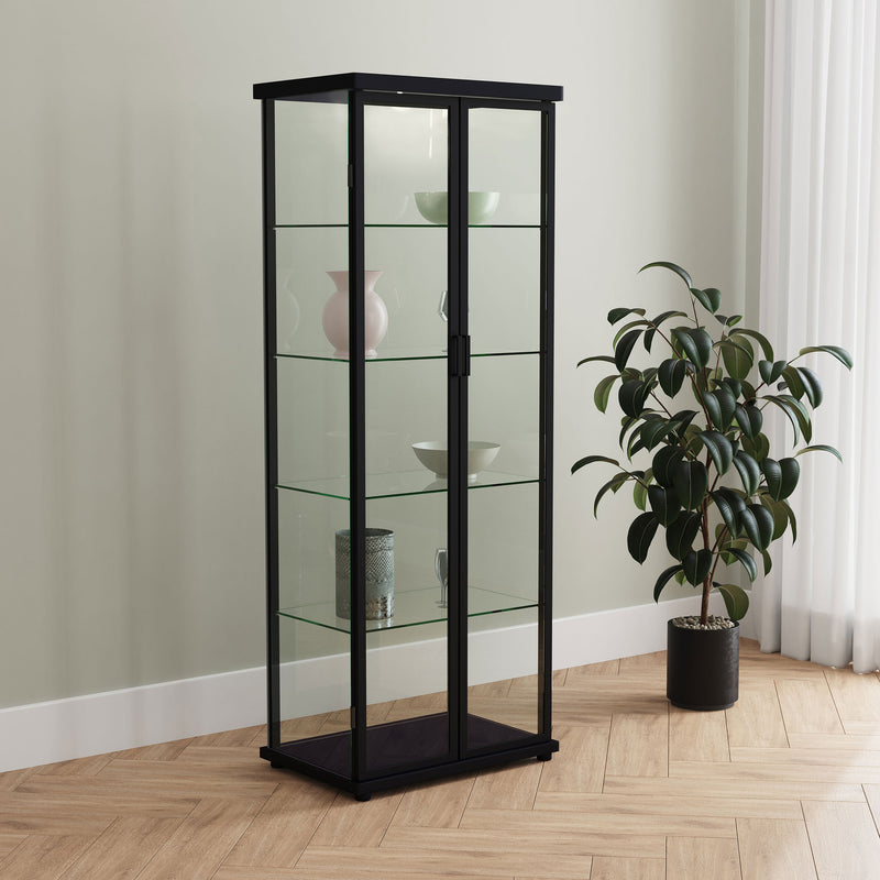Aero 5-shelf Display Curio Cabinet with LED