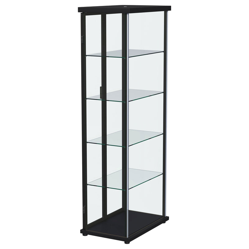 Aero 5-shelf Display Curio Cabinet with LED