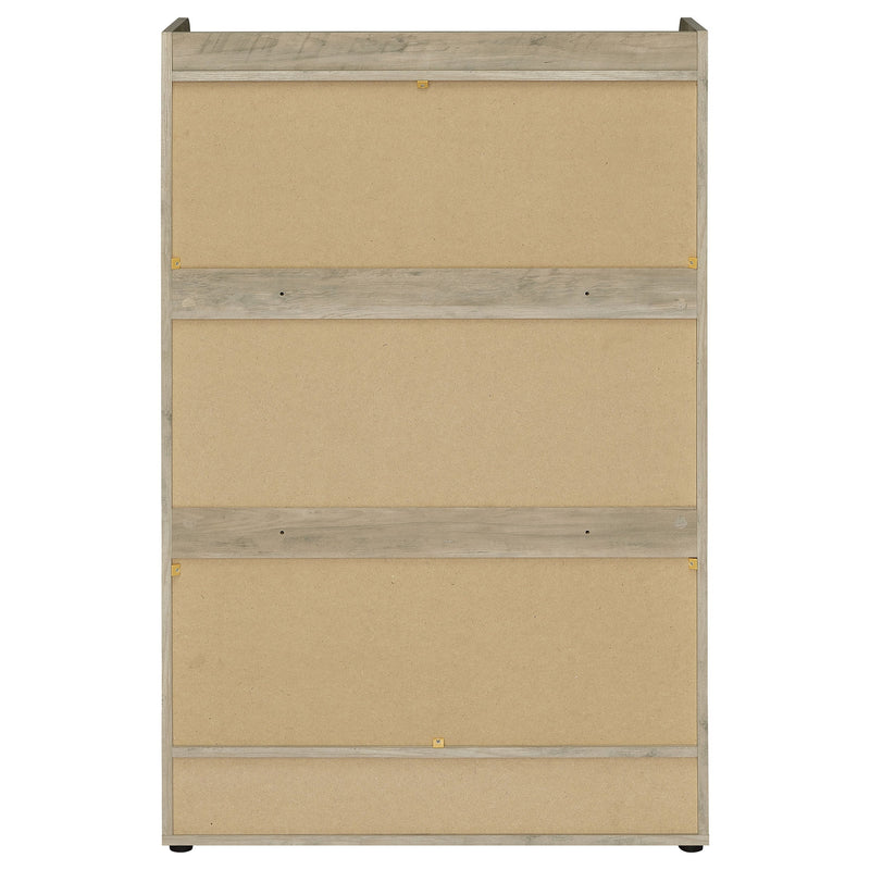 Zapatero de madera técnica Denia de 3 niveles