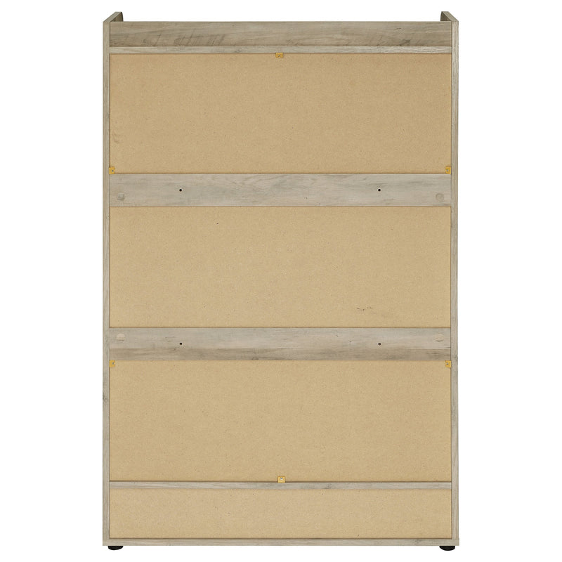 Zapatero de madera técnica Denia de 3 niveles