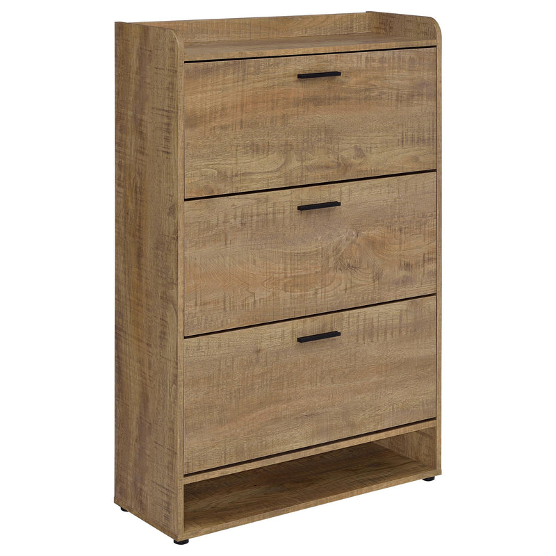 Zapatero de madera técnica de 3 niveles Denia - Mango