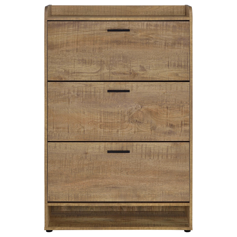 Zapatero de madera técnica de 3 niveles Denia - Mango