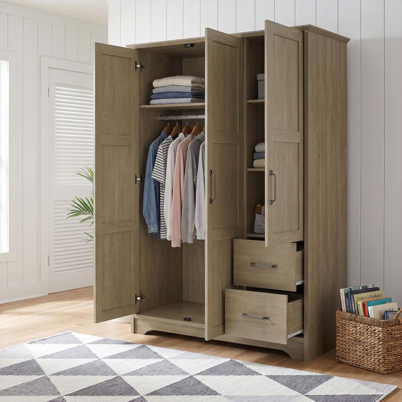 Canova 3-door Bedroom Wardrobe Storage Cabinet Armoire