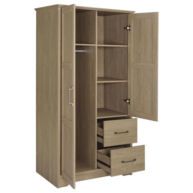 Cassara 2-door Bedroom Wardrobe Storage Cabinet Armoire