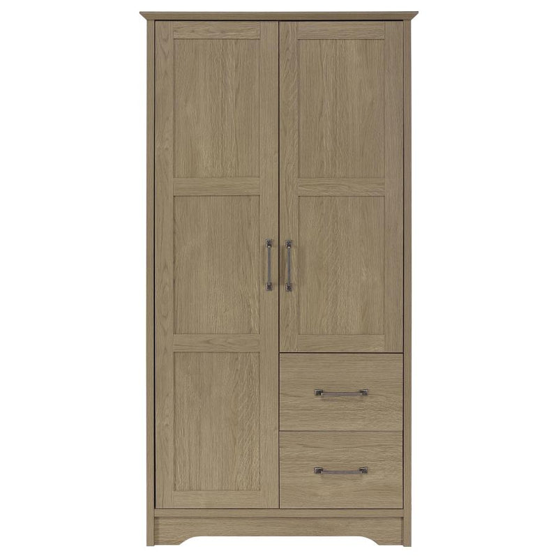 Cassara 2-door Bedroom Wardrobe Storage Cabinet Armoire