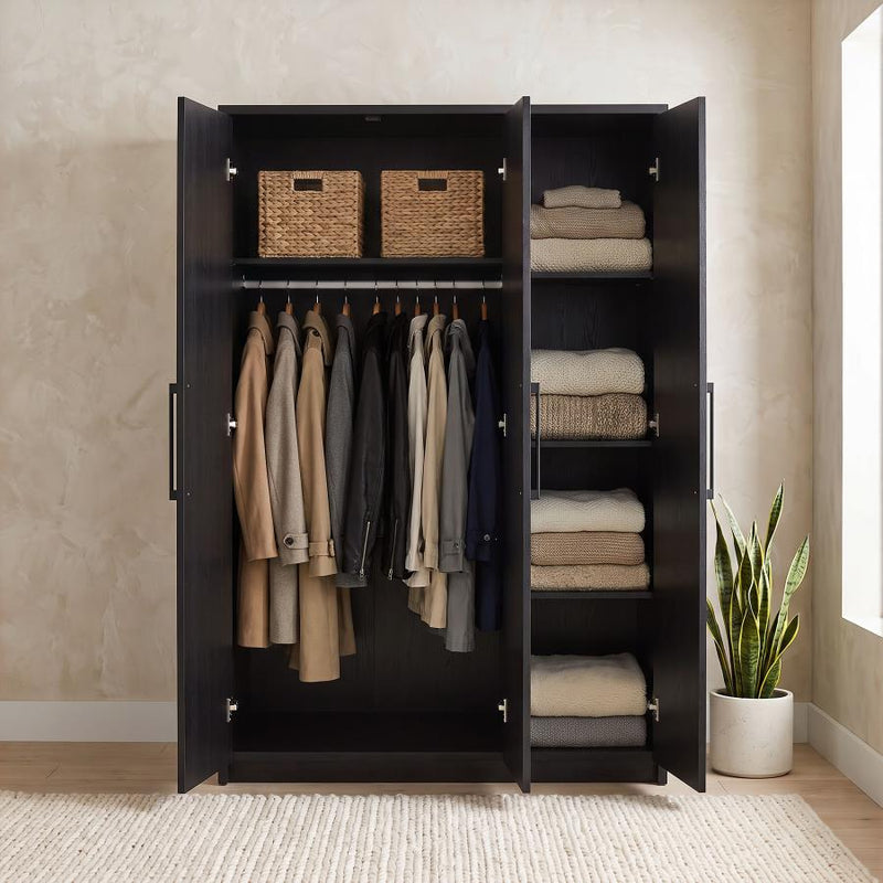 Cerda 3-door Bedroom Wardrobe Storage Cabinet Armoire