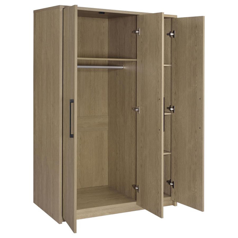 Cerda 3-door Bedroom Wardrobe Storage Cabinet Armoire