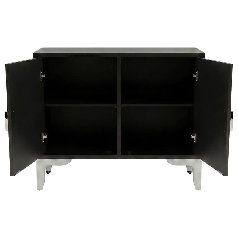 Forbes 2-door Bone Inlay Mosaic Accent Storage Cabinet