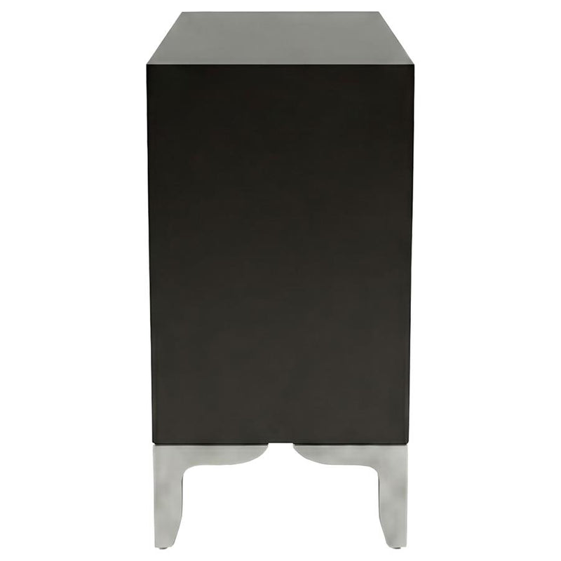 Forbes 2-door Bone Inlay Mosaic Accent Storage Cabinet