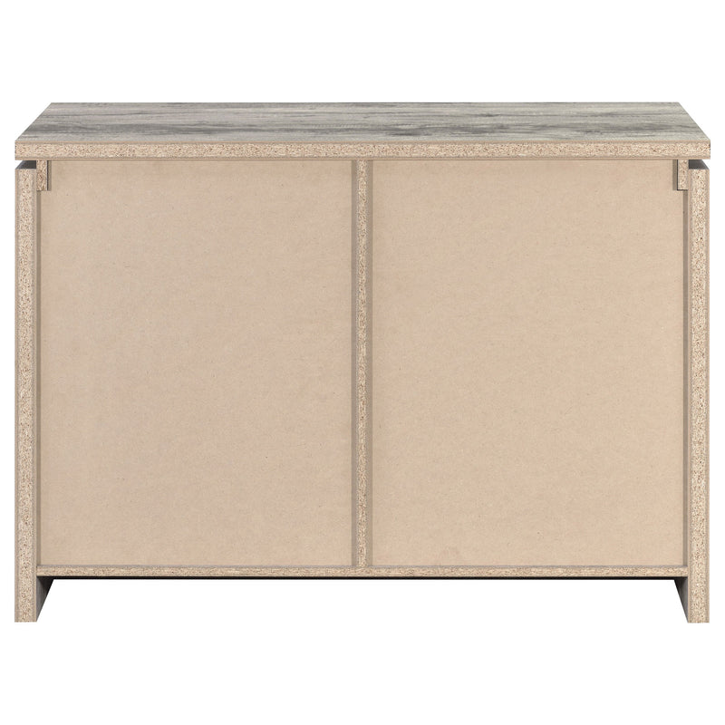 Enoch 2-door Engineered Wood Accent Cabinet Grey Driftwood