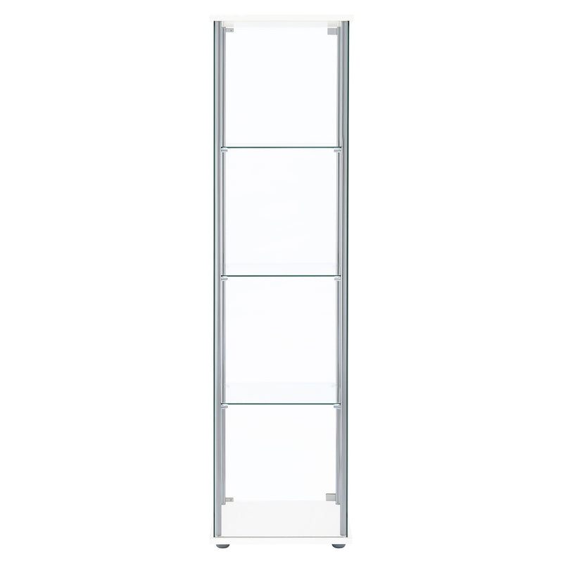 Vitrina Bellatrix de cristal transparente de 4 estantes