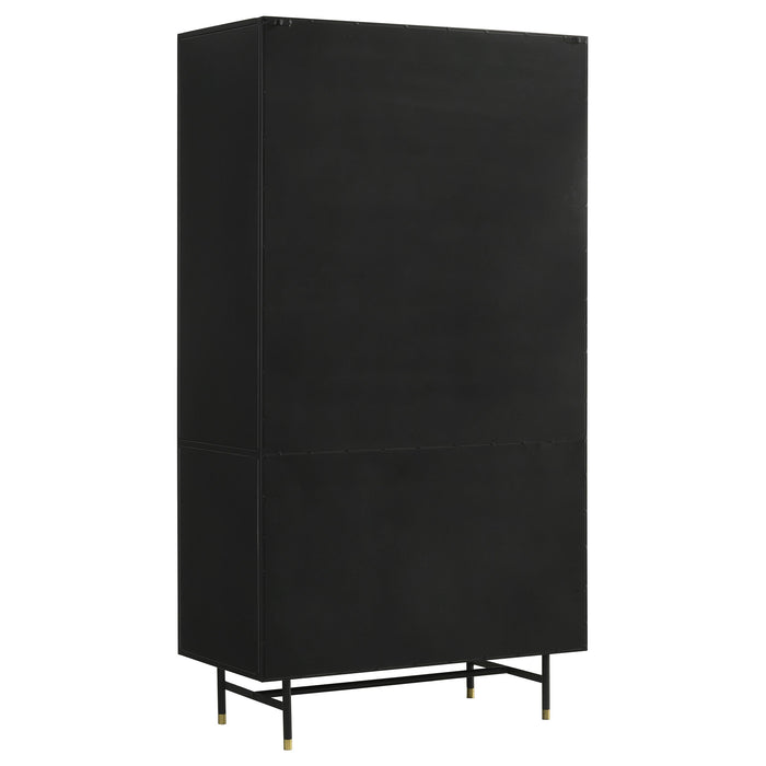 Santiago Rectangular 4-door Cabinet Matte Black