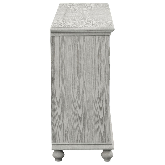 Melanie 4-door Accent Cabinet Antique White