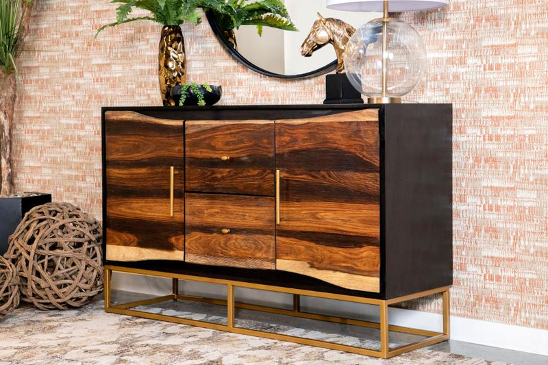 Zara 2-door 57-inch Wood Accent Storage Cabinet