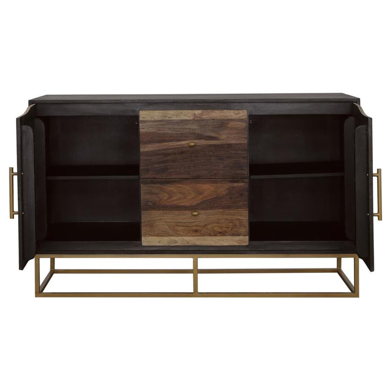 Zara 2-door 57-inch Wood Accent Storage Cabinet