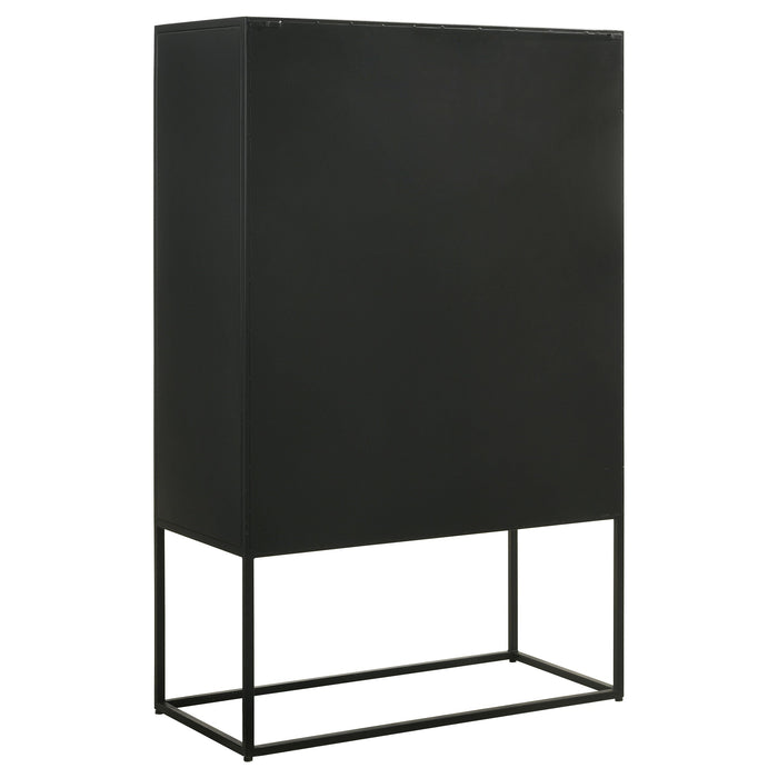 Jenna 2-door Accent Cabinet Black