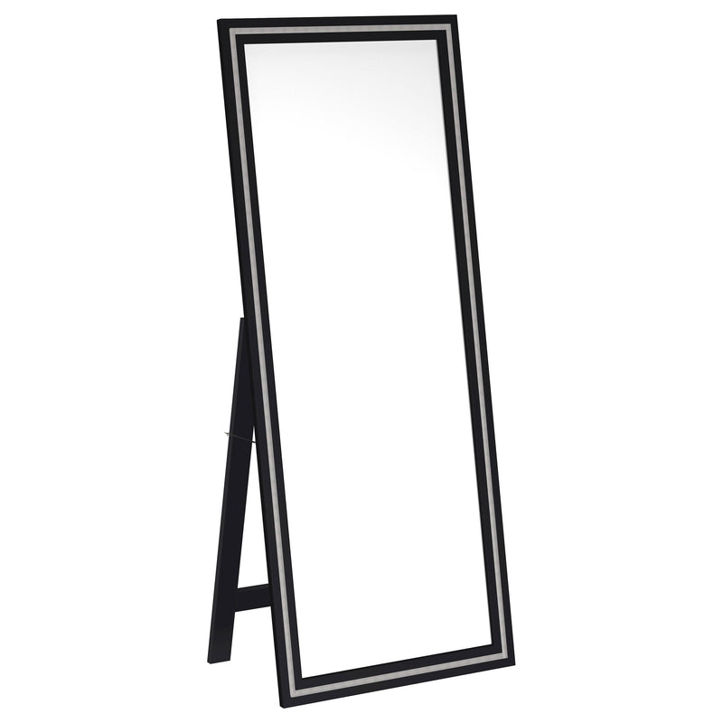 Espejo de pie de LED templado Windrose de 28 x 67 pulgadas
