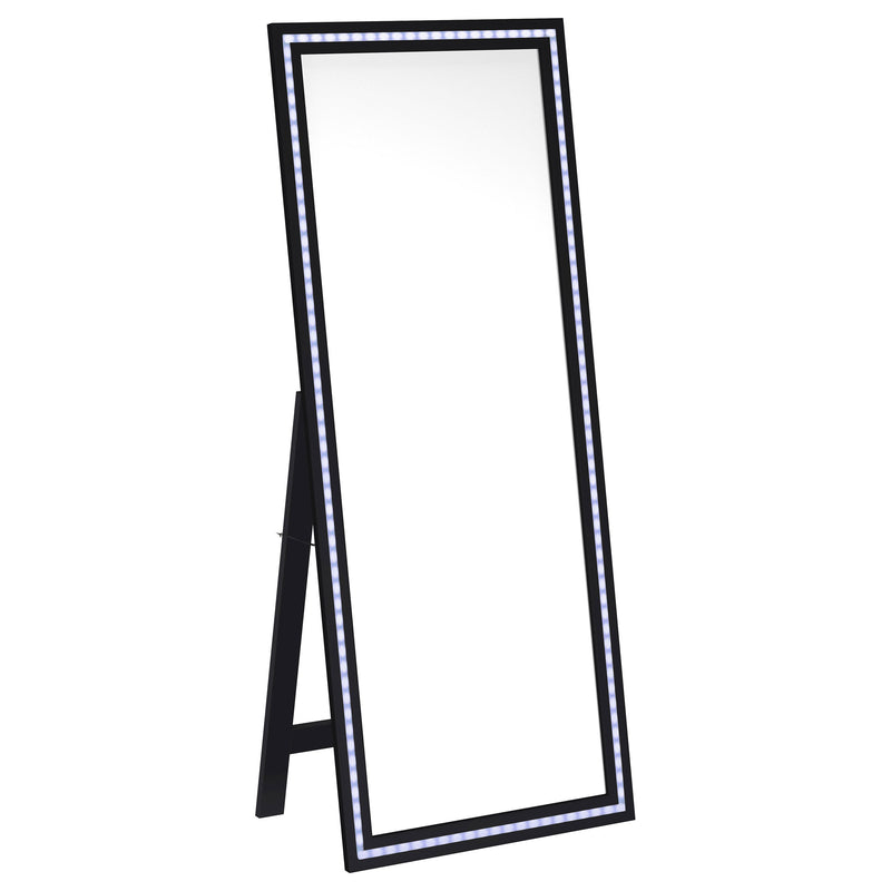 Espejo de pie de LED templado Windrose de 28 x 67 pulgadas