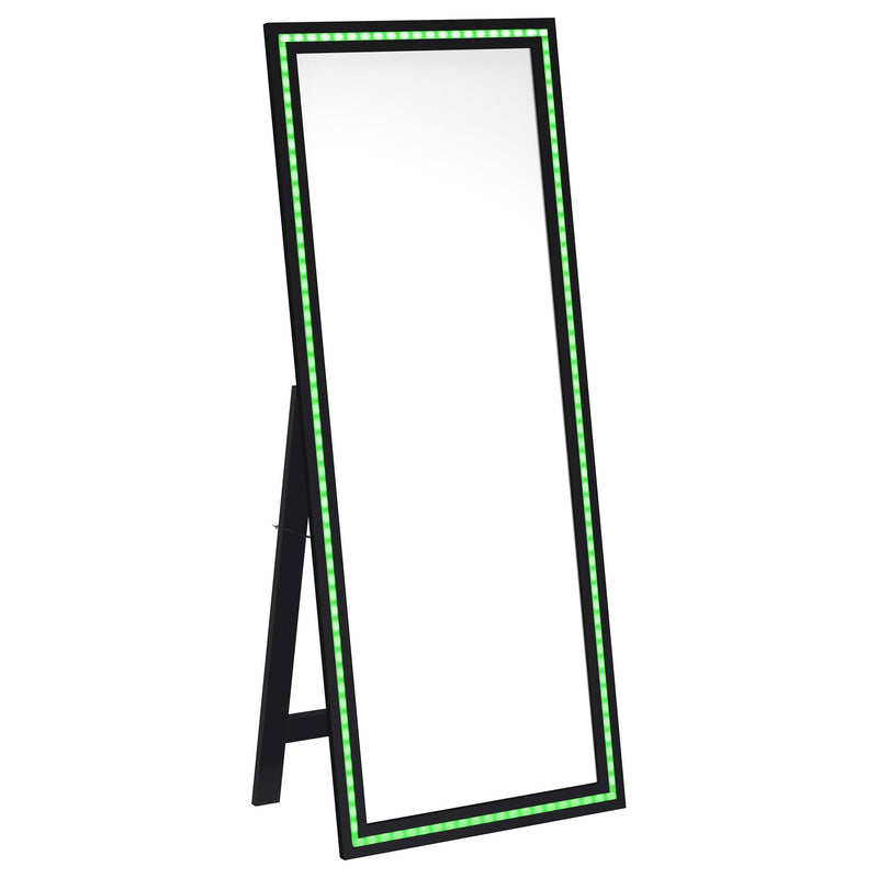 Espejo de pie de LED templado Windrose de 28 x 67 pulgadas