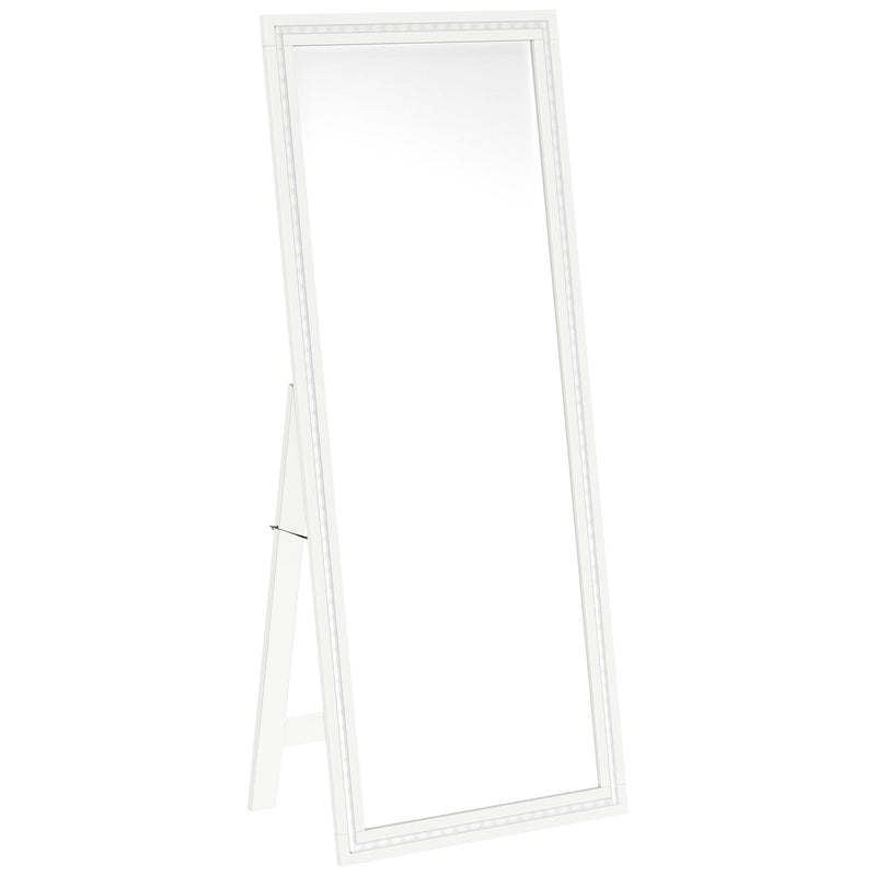 Espejo de pie de LED templado Windrose de 28 x 67 pulgadas