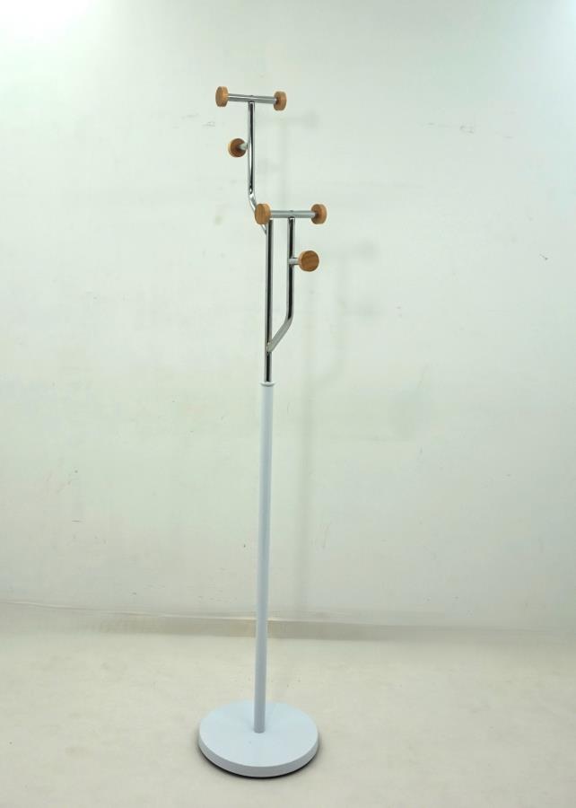 Leblanc Freestanding Metal Coat Rack with Tiered Hooks in (Set of 2)