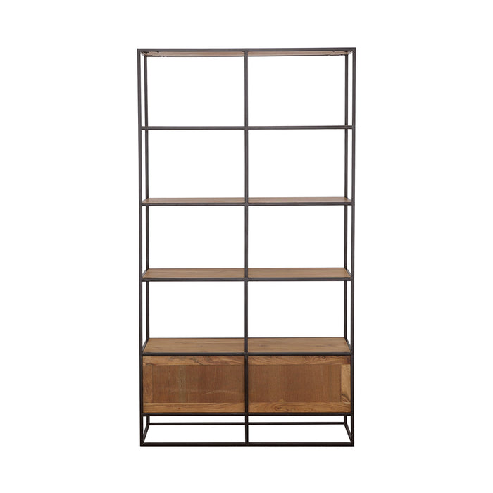 Belcroft 4-drawer Etagere Natural Acacia and Black