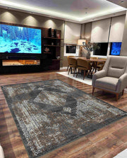 ELEGANCE RUG DESIGN 9902 Grey 2x8 Runner (2'6x7'9")"