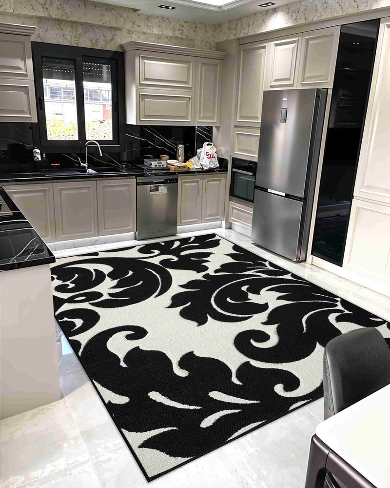 ATLAS Rug DESIGN 9954 Black 8x11 (7'8x10'8")"