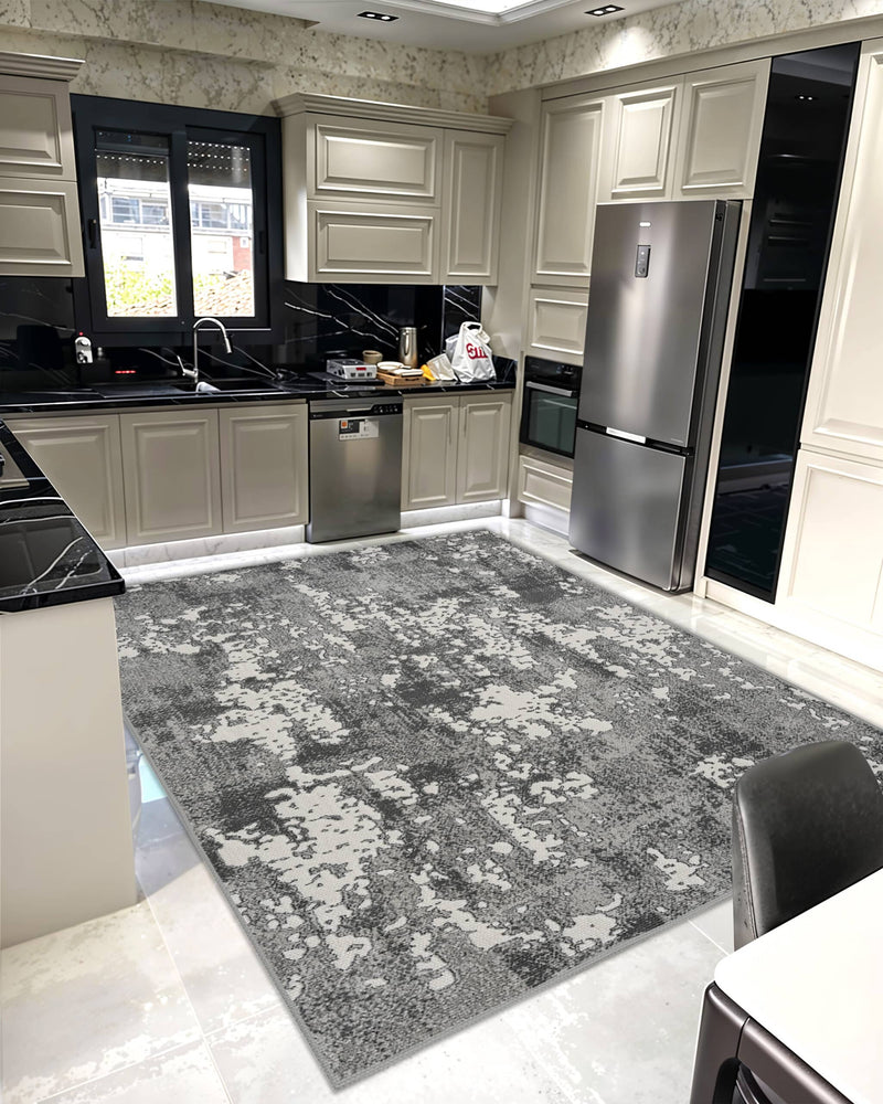 JERICHO Rug DESIGN 9957 Grey 2x8 Runner (2'6x7'9")"