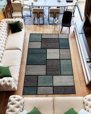 ATLAS Rug DESIGN 9957 Navy 5x8 (5'2x7'5")"