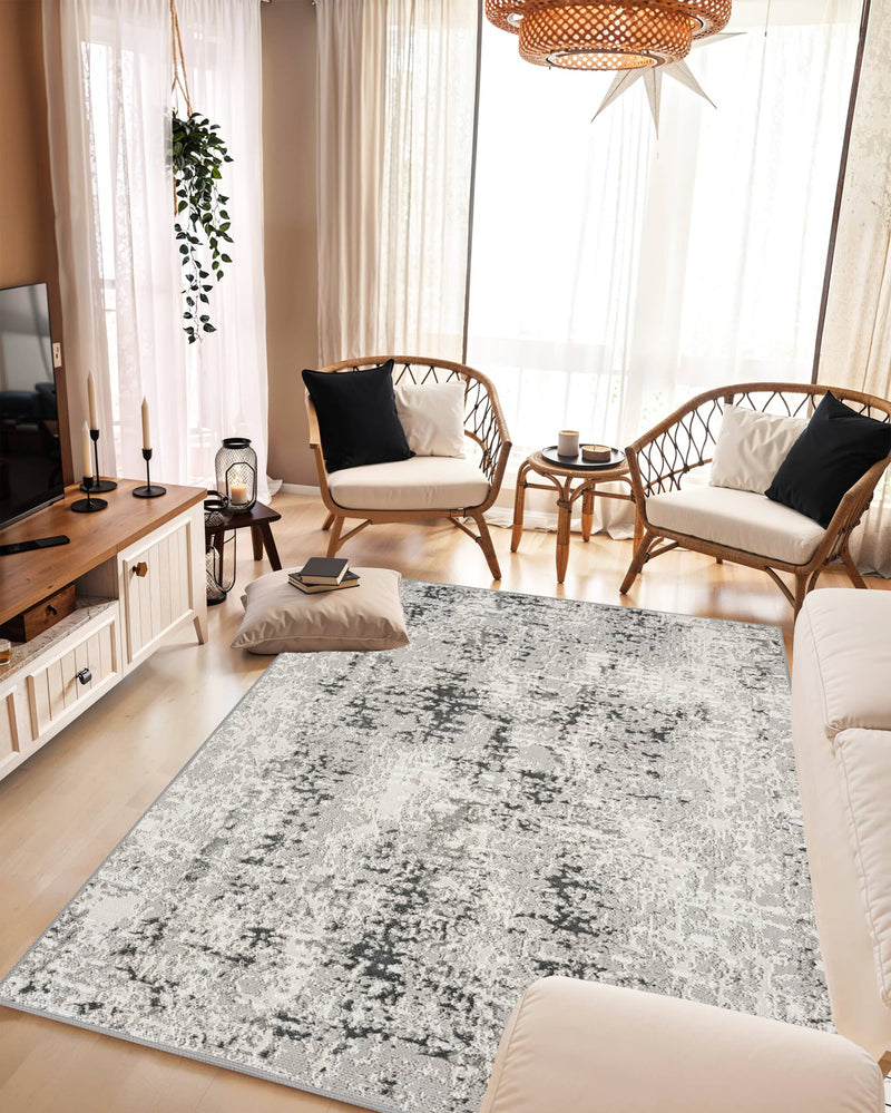 JERICHO Rug DESIGN 9958 Grey 2x8 Runner (2'6x7'9")"