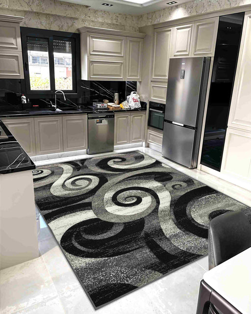 ATLAS Rug DESIGN 9961 Grey 5x8 (5'2x7'5")"