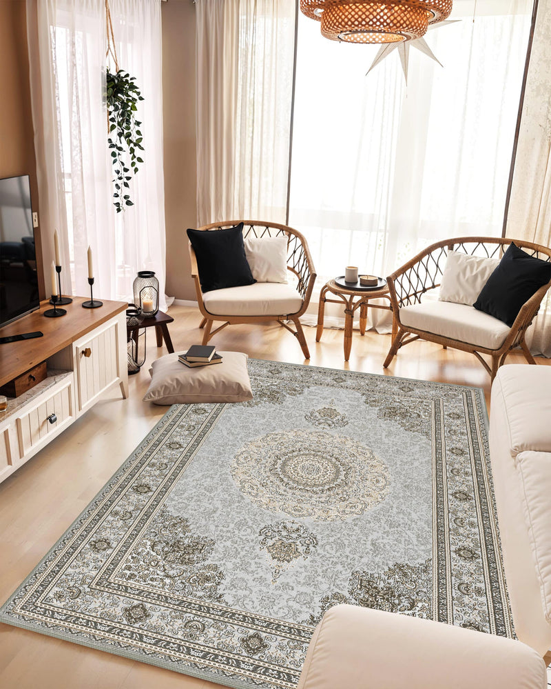 TRABZON RUG DESIGN 99901 Grey 8x11 (7'8x10'8")"