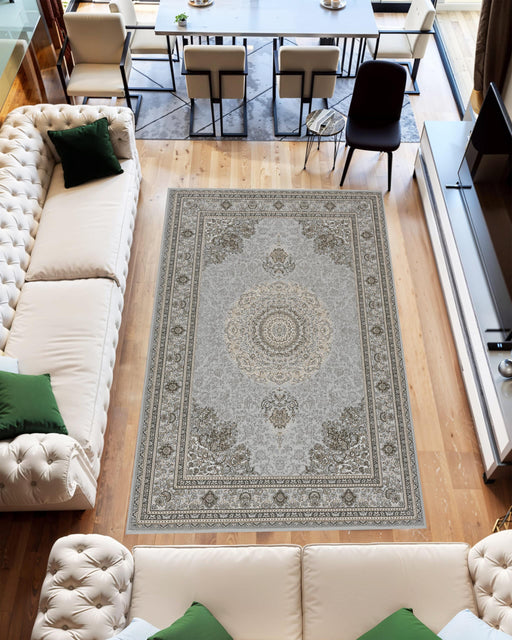 TRABZON RUG DESIGN 99901 Grey 2x8 Runner (2'6x7'9")"