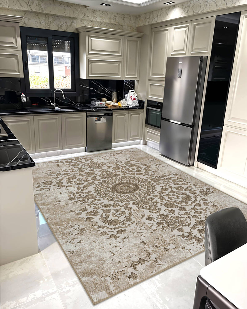 TRABZON RUG DESIGN 99906 Beige 10x13 (9'2x12'5")"