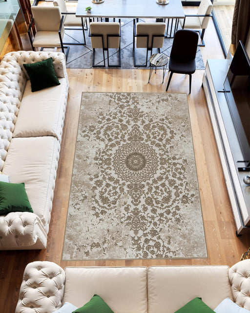 TRABZON RUG DESIGN 99906 Beige 2x8 Runner (2'6x7'9")"
