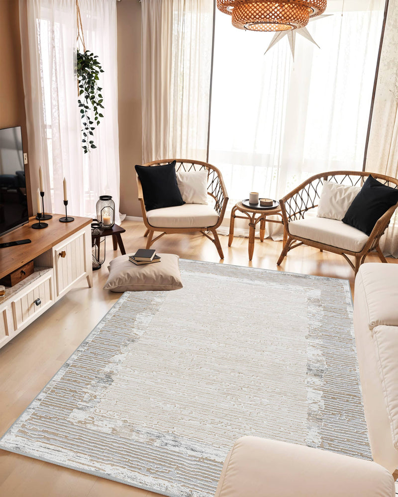 TRABZON RUG DESIGN 99907 Grey 8x11 (7'8x10'8")"