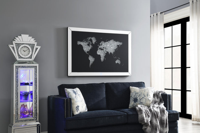 Arte de pared LED (mapa del mundo)