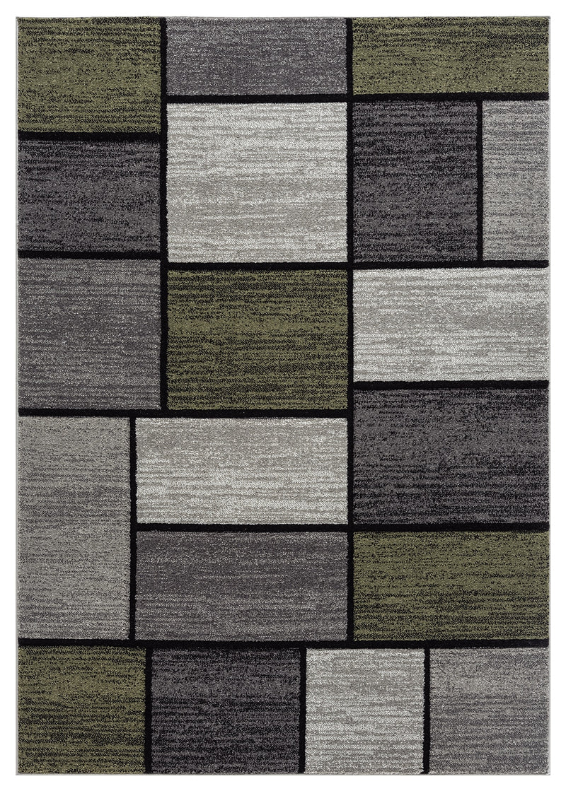 ATLAS Rug DESIGN 9956 Green 8x11 (7'8x10'8")"