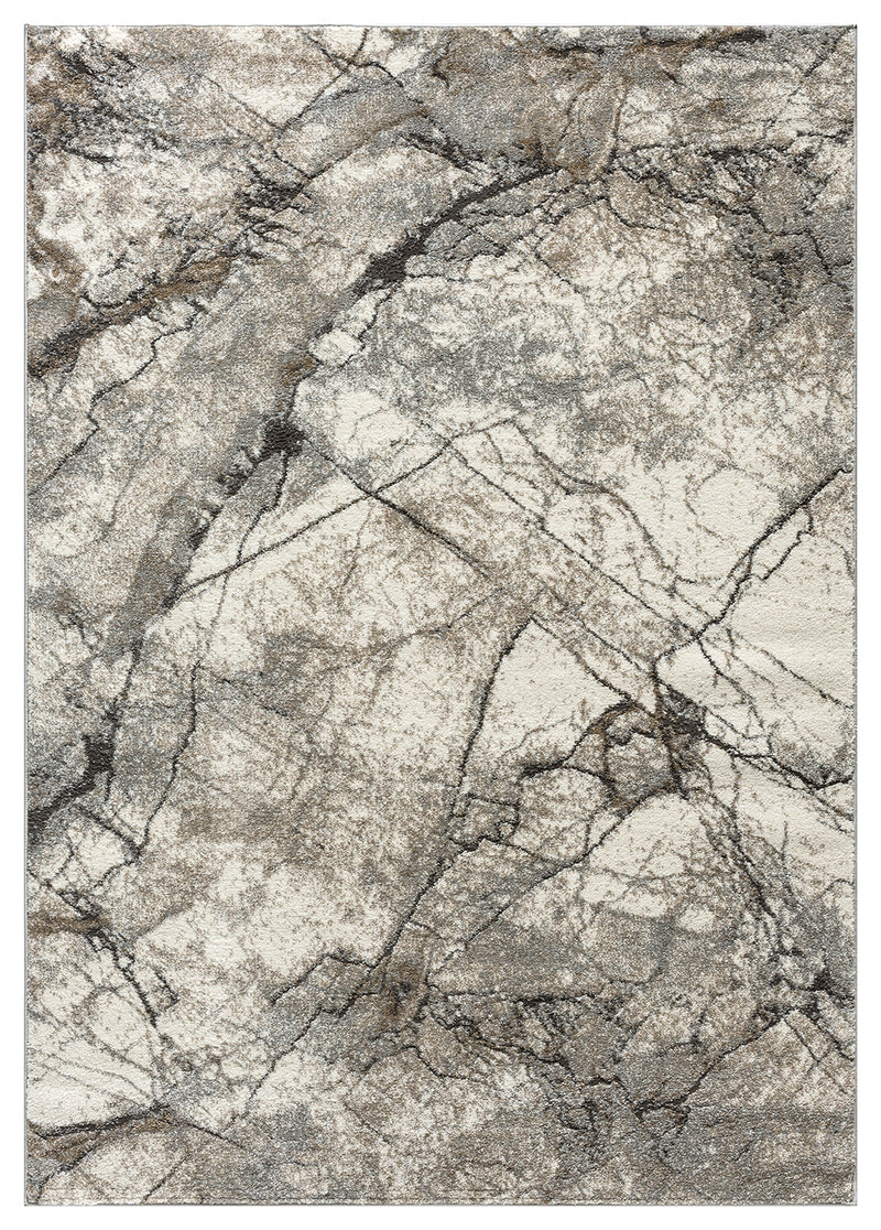 AURORA Rug DESIGN 90018 Grey 8x11 (7'8x10'8")"