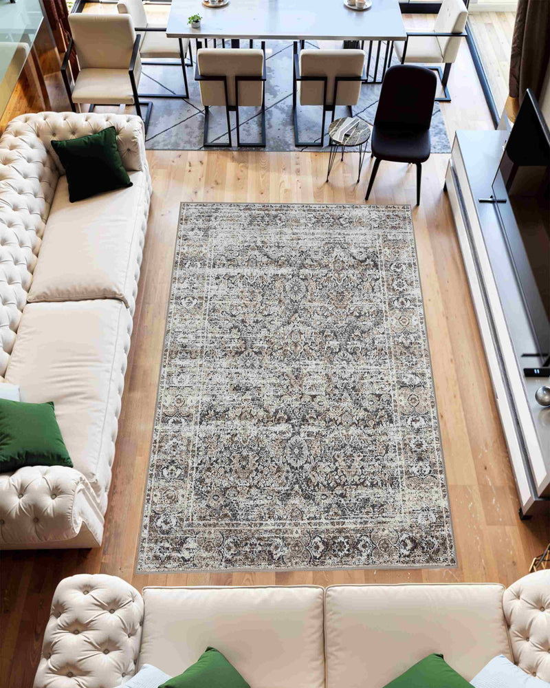 AURORA Rug DESIGN 9913 Grey 2x8 Runner (2'6x7'9")"
