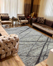AURORA Rug DESIGN 9917 Grey 5x8 (5'2x7'5")"