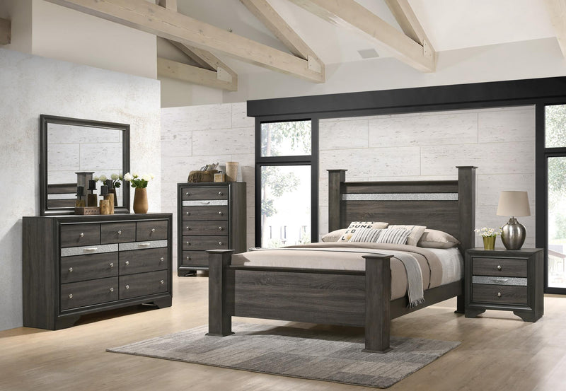 Colección de Dormitorio Denton Gray Finish