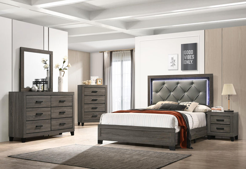 Colección de Dormitorio Camilla Acabado Gris