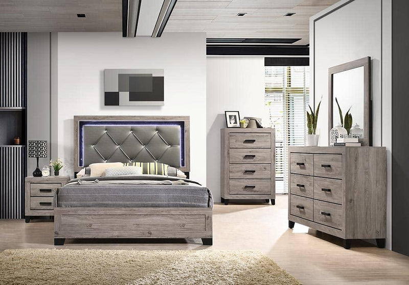 Colección de dormitorio Camilla tono arena