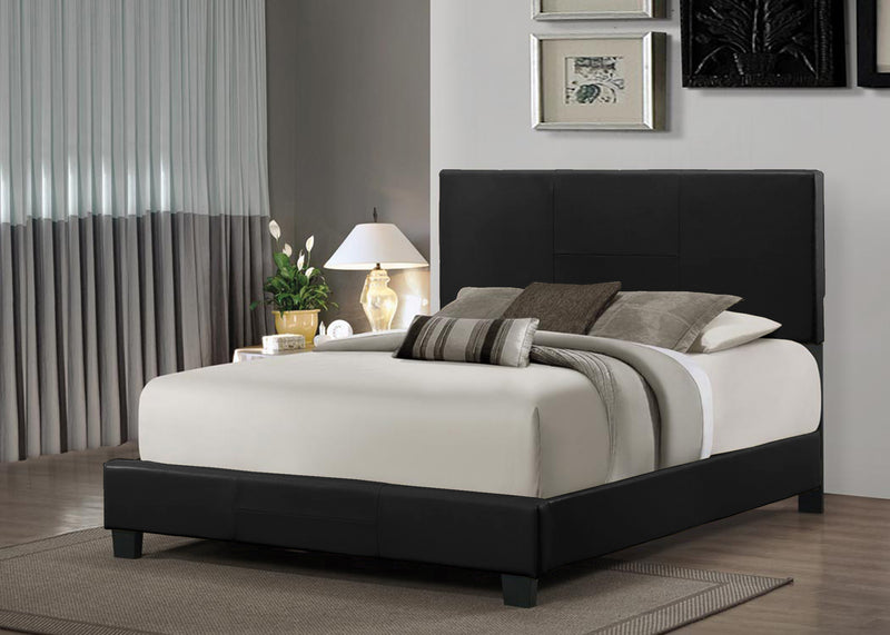 B502 TWIN BED - Black PU