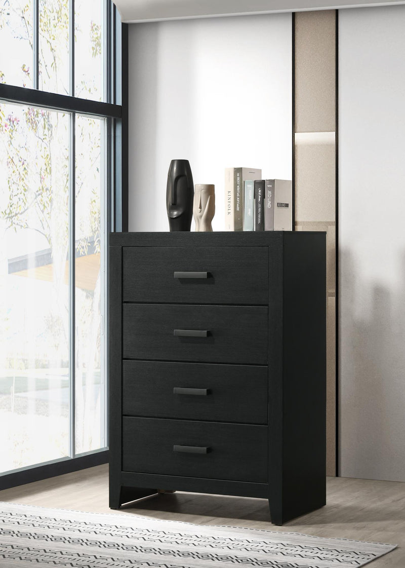 Colección de dormitorio Sable Ebony Black