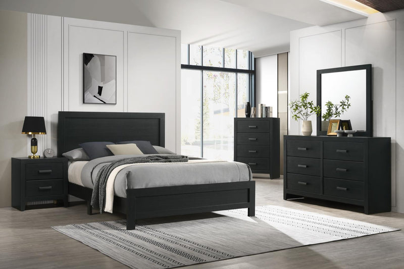 Colección de dormitorio Sable Ebony Black