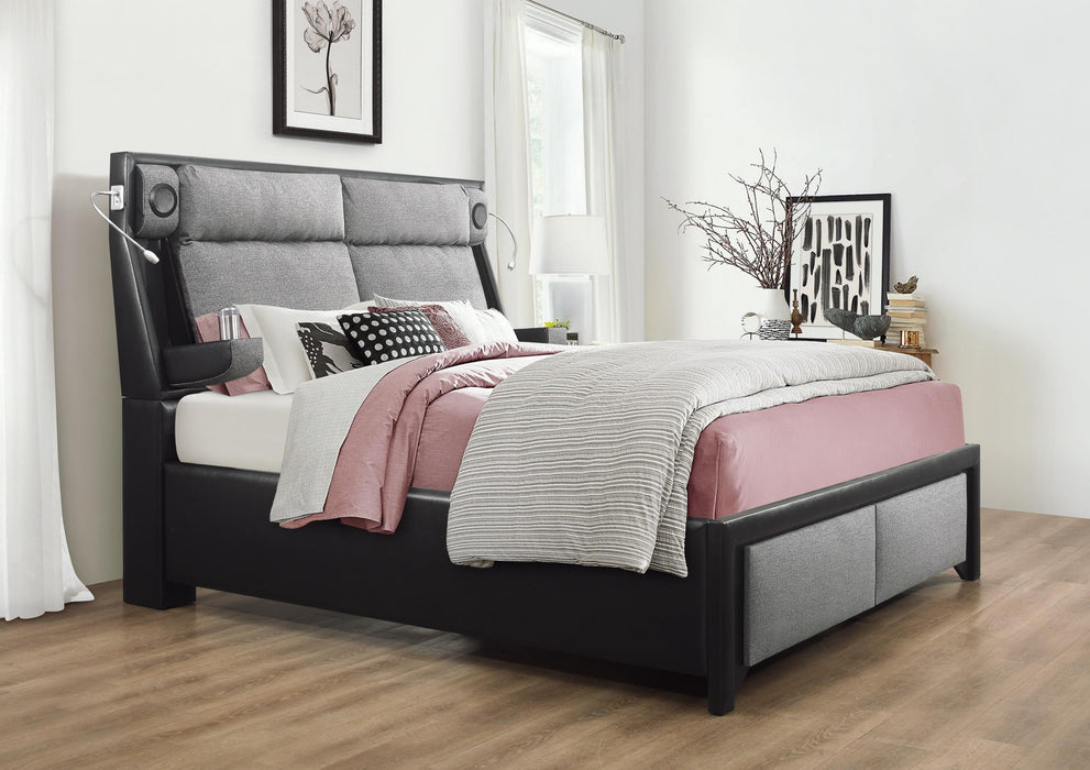 Harleson Black Bluetooth Bedroom Collection