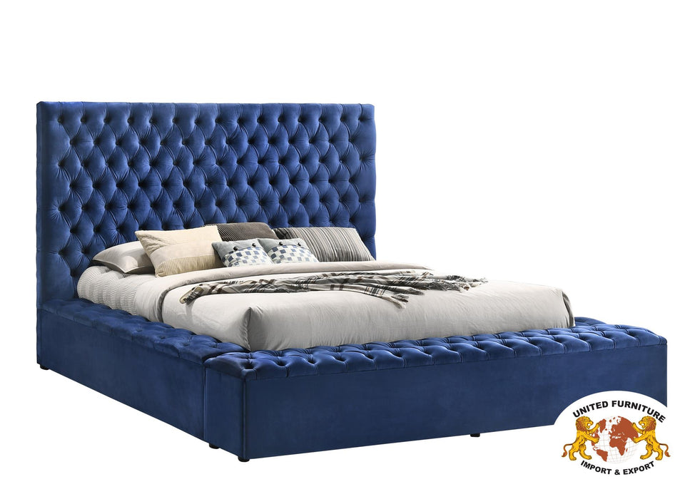 Hillsway Blue Velvet Bedroom Collection